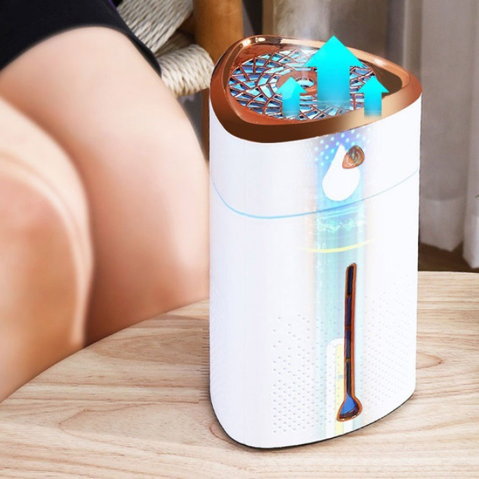 Ультразвуковий зволожувач повітря для дітей з підсвічуванням Heavy Fog Humidifier, Зволожувач міні. Білий