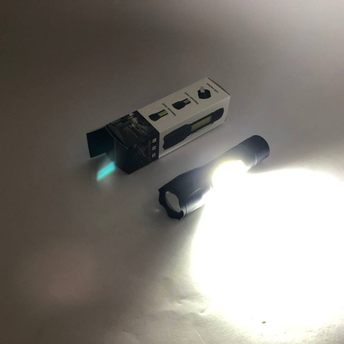 Ліхтарик акумуляторний ручний Bailong BL-29 діод T6 + COB зарядка від USB, ліхтарик led, водонепроникний