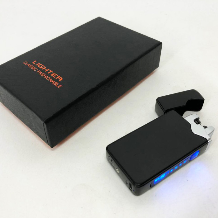 Електроімпульсна запальничка USB 315, акумуляторна запальничка подарункова, Вітрозахисна запальничка