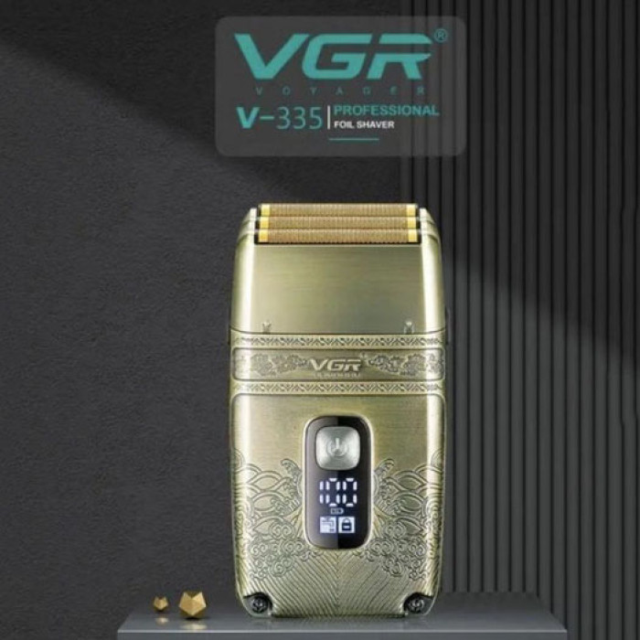 Професійна електробритва Шейвер VGR V-335 Shaver з трьома ножовими блоками, бритва для бороди
