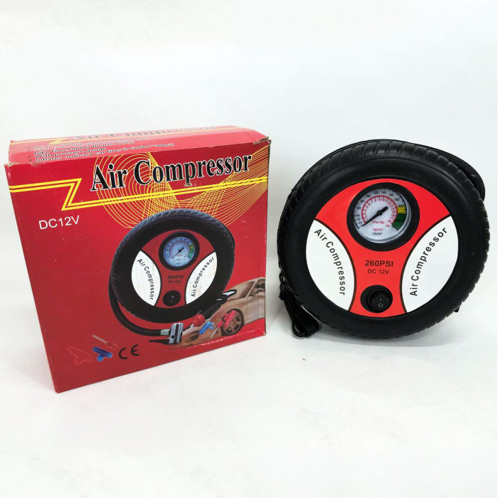 Автомобільний компресор для швидкого підкачування коліс Air Compressor DC12V, автомобільний компресор