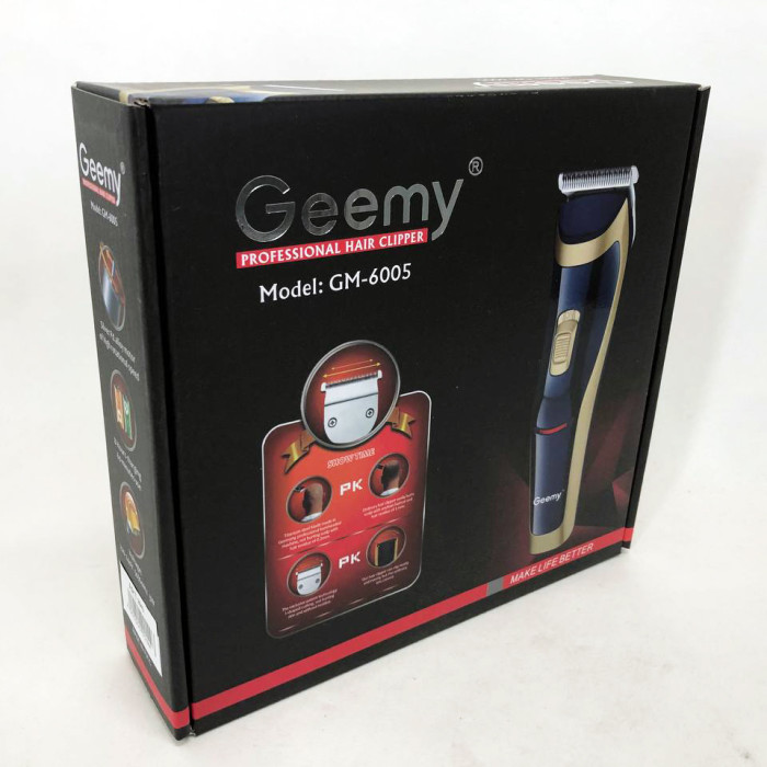 Машинка для стрижки Gemei GM-6005, Багатофункціональна акумуляторна машинка для стрижки