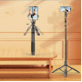 Універсальний штатив тринога для телефону Selfie Stick L02 Bluetooth монопод-трипод штатив селфі палиця
