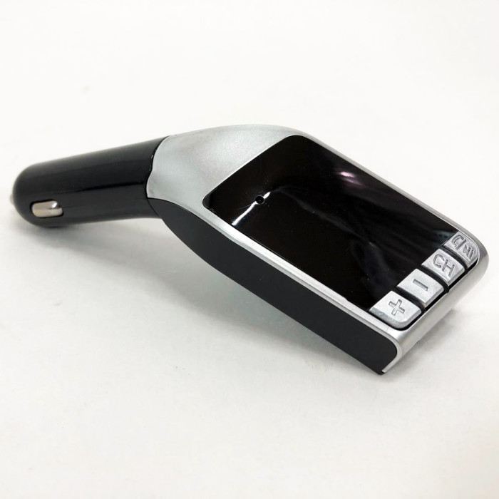Автомобільний FM трансмітер модулятор H15 Bluetooth MP3, Bluetooth модулятор в машину. Колір: срібний