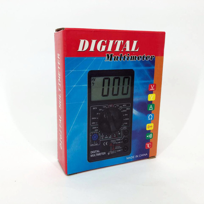 Цифровий мультиметр Digital Tech DT700D великий дисплей (зі звуком), мультиметр із захистом