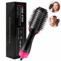 Фен Щітка гребінець 3в1 One step Hair Dryer 1000 Вт 3 режими випрямляч для укладання волосся стайлер з функцією іонізації