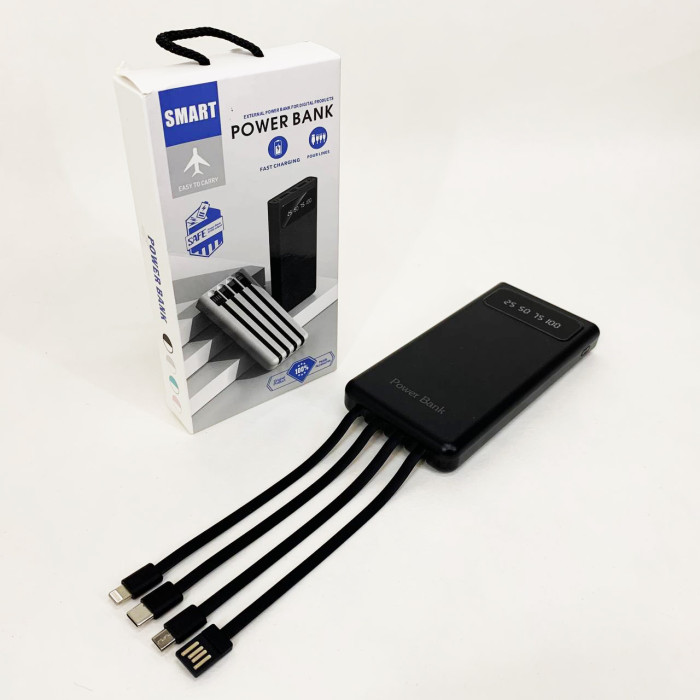 Портативний Зарядний Пристрій Павербанк 30000 mAh 2хUSB Power Bank Smart Tech