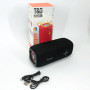 Портативна Bluetooth колонка TG654 8W з підсвічуванням, акумуляторна колонка для музики. Колір: чорний