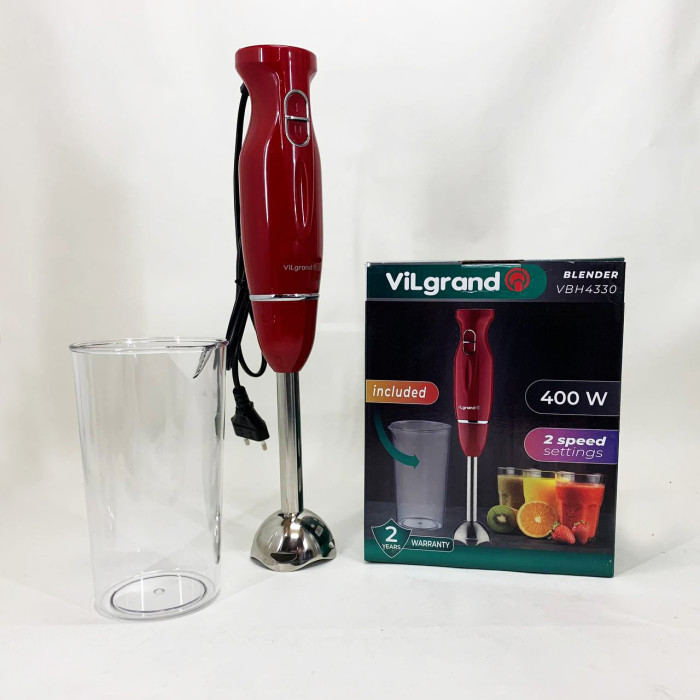 Блендер ViLgrand VBH4330. Колір: червоний