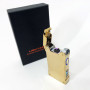 Дугова електроімпульсна запальничка із USB-зарядкою ліхтариком LIGHTER HL-437, Юсб запальничка. Колір: золотий