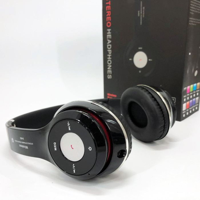 Бездротові навушники S460 Bluetooth black з MP3 плеєром чорний 18-20000 Гц, Бездротові блюз навушники