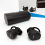 Навушники Bluetooth NIA NB710 з кейсом чорні бездротові, Навушники для тренувань сенсорні бездротові