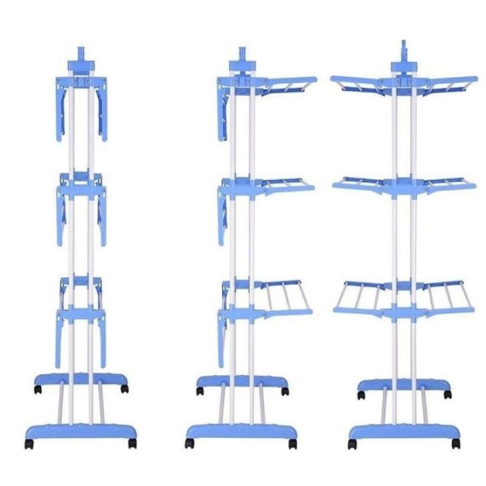 Сушарка для одягу, взуття та білизни Garment Rack, телескопічна стійка вішалка для одягу