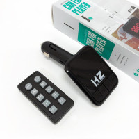 Автомобільний FM трансмітер Bluetooth HZ H6-12-24V модулятор із microSD, USB, Hands Free + Пульт