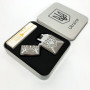Дугова електроімпульсна запальничка USB Україна металева коробка HL-446. Колір: чорний