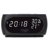 Настільний годинник-будильник Adler AD 1186 Black