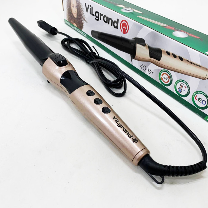 Плойка конусна ViLgrand VHC-3041LC. Колір: золотий