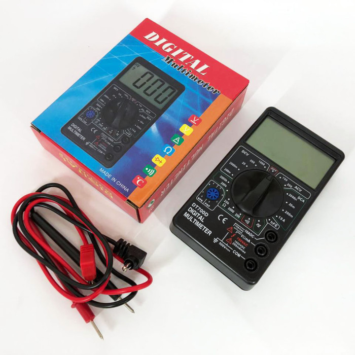 Цифровий мультиметр Digital Tech DT700D великий дисплей (зі звуком), мультиметр із захистом