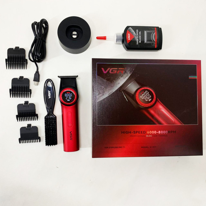 Тример VGR V-977 RED, регулювання потужності 6000 - 8000 RPM