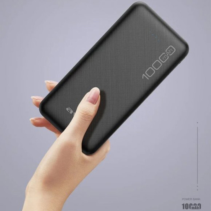 Power Bank Awei P5K 10000 mah Портативне зарядне УМБ 2xUSB чорний