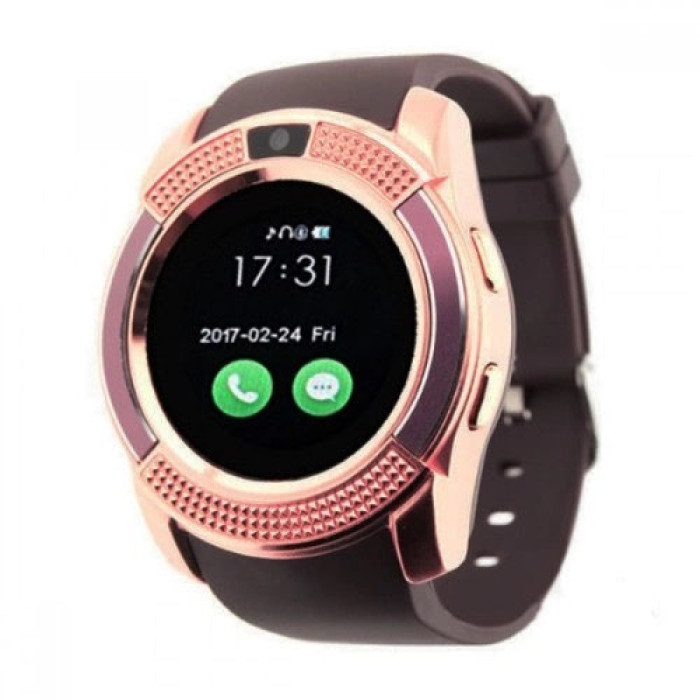 Розумні смарт-годинник Smart Watch V8. Колір: коричневый