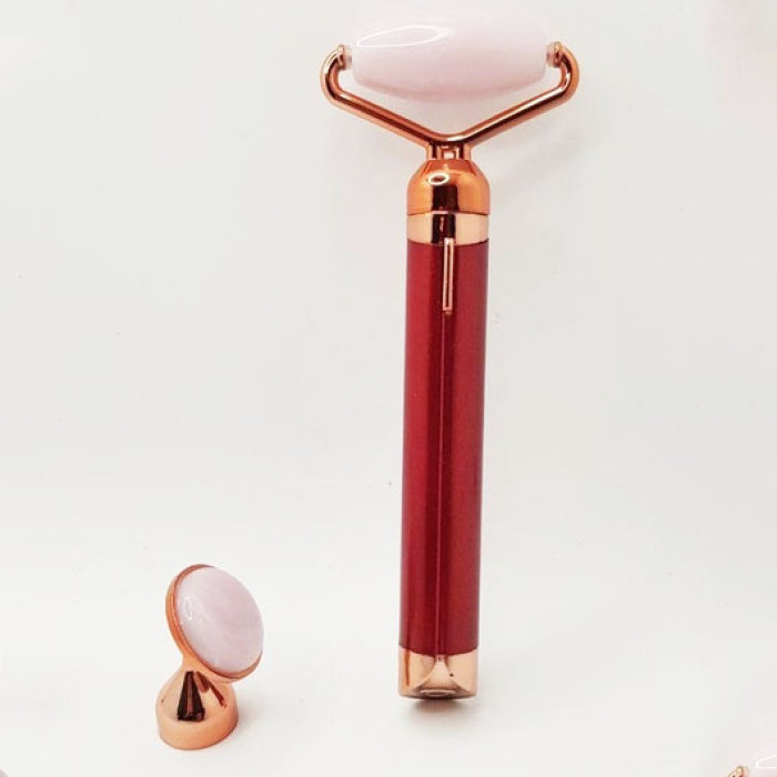 Масажер ролик електричний Facial Roller Massager. Колір: червоний