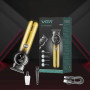 Тример для бороди та вусів VGR V-989. Машинка для стрижки, окантування кераміка+сталь. Колір: золотий