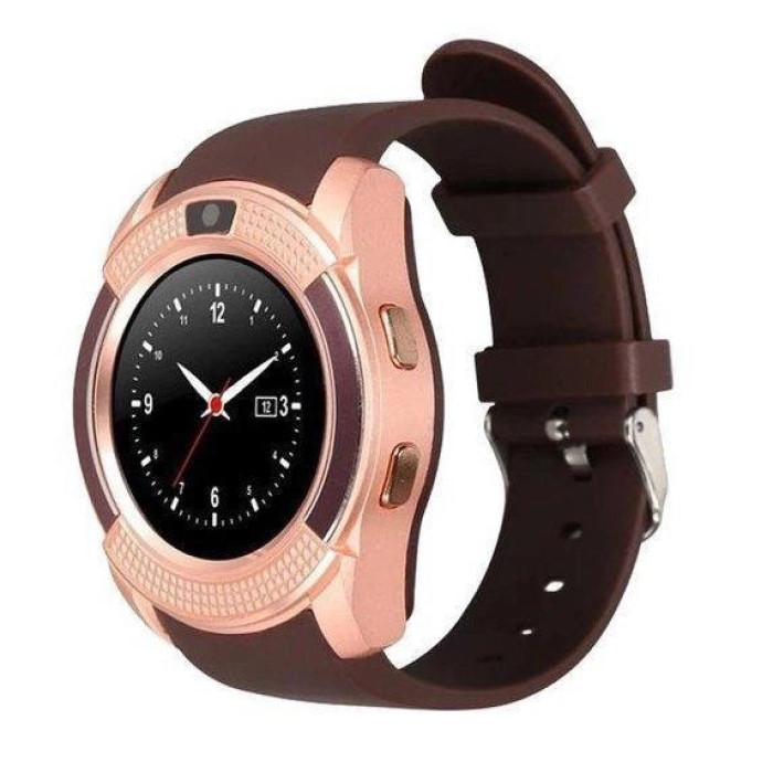 Розумні смарт-годинник Smart Watch V8. Колір: коричневый