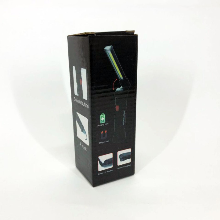 Світлодіодний ліхтар кемпінг W52 SMD + COB, червоний + білий, магніт, гачок, кемпінговий складний ліхтар