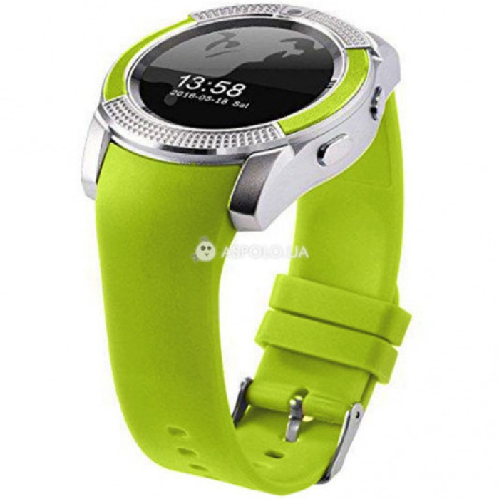 Розумні смарт-годинник Smart Watch V8. Колір: зелений
