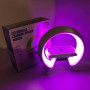 LED Лампа нічник з бездротовою зарядкою та Bluetooth динаміком G-Lite XM-X63, Годинник хамелеон з будильник