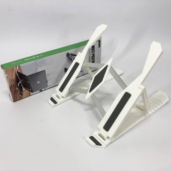 Підставка для ноутбука Multi-Position foldable bracket JC-25 8х22смСтильна підставка. Колір: білий