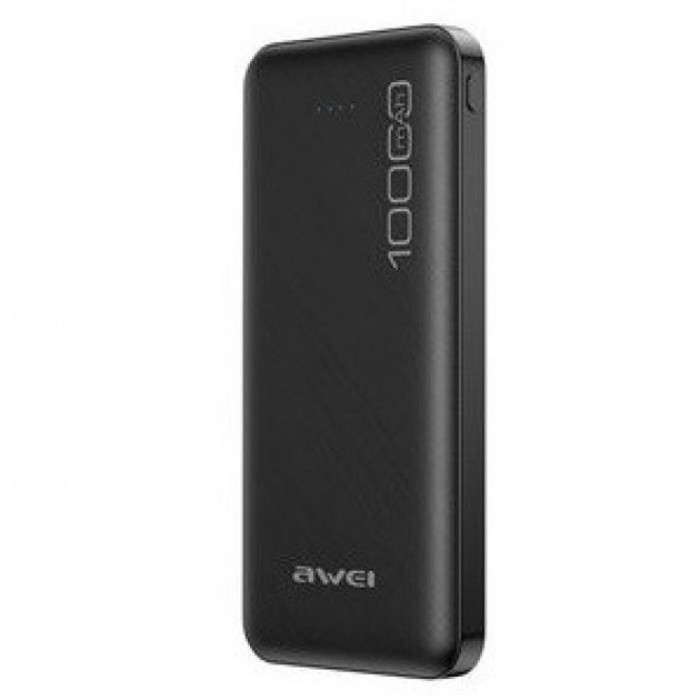 Power Bank Awei P5K 10000 mah Портативне зарядне УМБ 2xUSB чорний