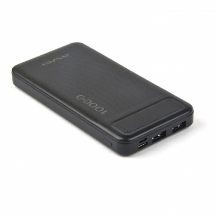 Power Bank Awei P5K 10000 mah Портативне зарядне УМБ 2xUSB чорний