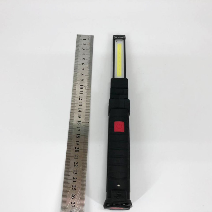 Світлодіодний ліхтар кемпінг W52 SMD + COB, червоний + білий, магніт, гачок, кемпінговий складний ліхтар
