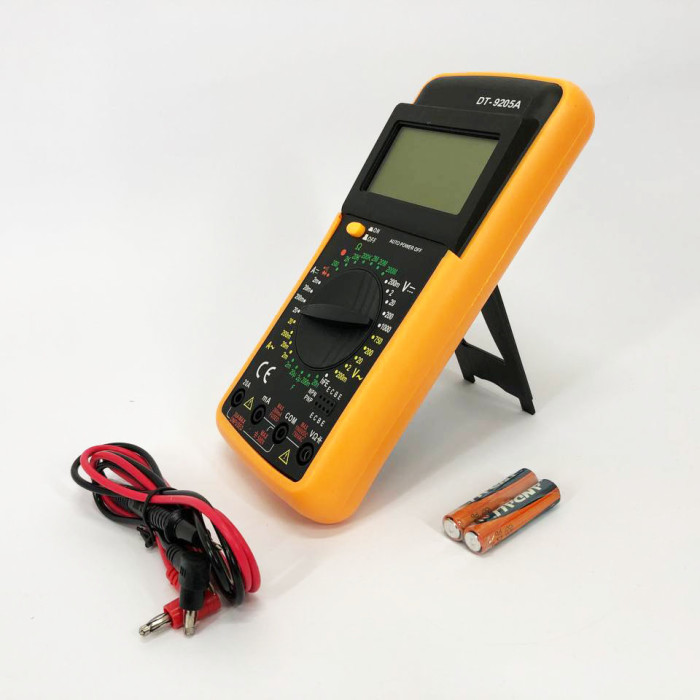 Мультиметр цифровий тестер Digital Multimeter DT9205A зі звуком, для автомобіля, гарний мультиметр