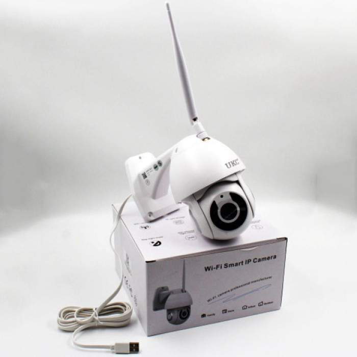 Камера відеоспостереження IP всепогодна поворотна UKC CAMERA v380 C6 IP 1080p 2.0 mp