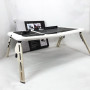 Складаний столик для ноутбука LD-09 E-Table, столик з охолодженням 2 USB кулера, Стіл підставка з вентиляцією