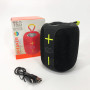 Портативна Bluetooth колонка TG658 8W з RGB підсвічуванням, Бездротова колонка потужна. Колір: чорний