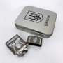 Дугова електроімпульсна запальничка USB Україна (металева коробка) HL-449. Колір: чорний