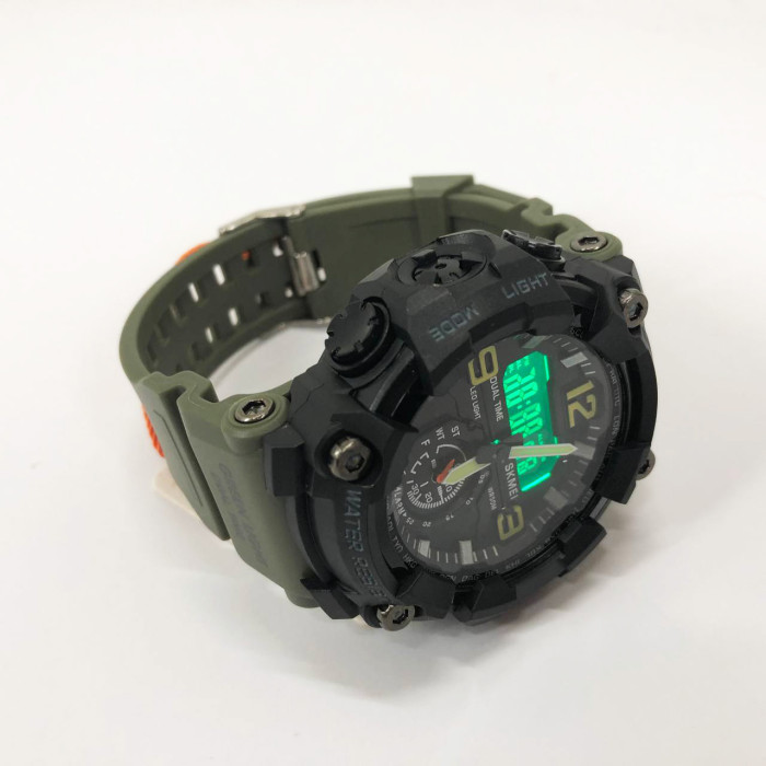 Годинник наручний чоловічий SKMEI 1965AG ARMY GREEN, Годинник армійський оригінал, Годинник спортивний. Колір: зелений